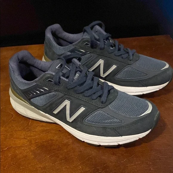 New Balance 990V5 Navy/Silver - Picture 3 of 7